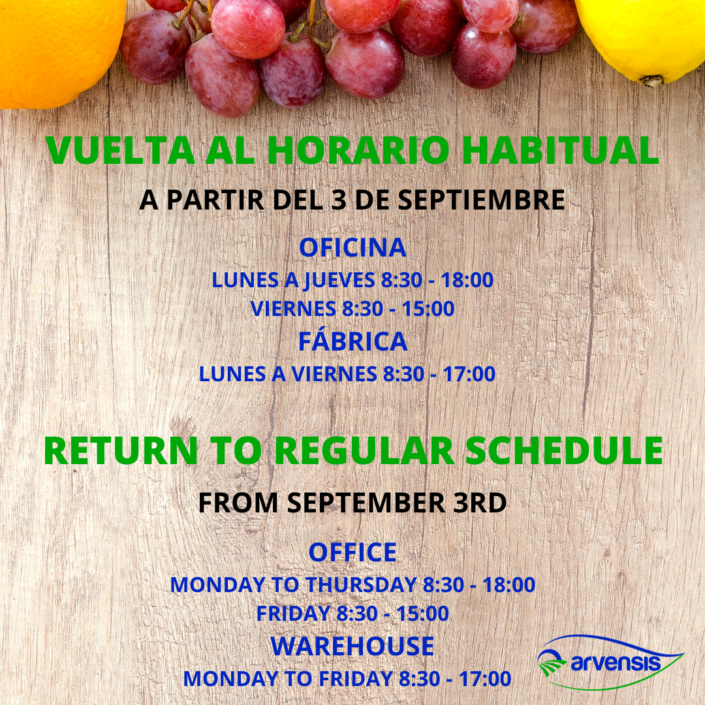 Rabitual VUELTA AL HORARIO HABITUAL - Arvensis Agro